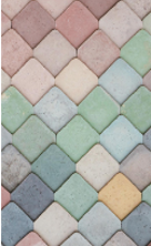(Size:S; Pack 10) Back film ROCKSKIN - Colored grid