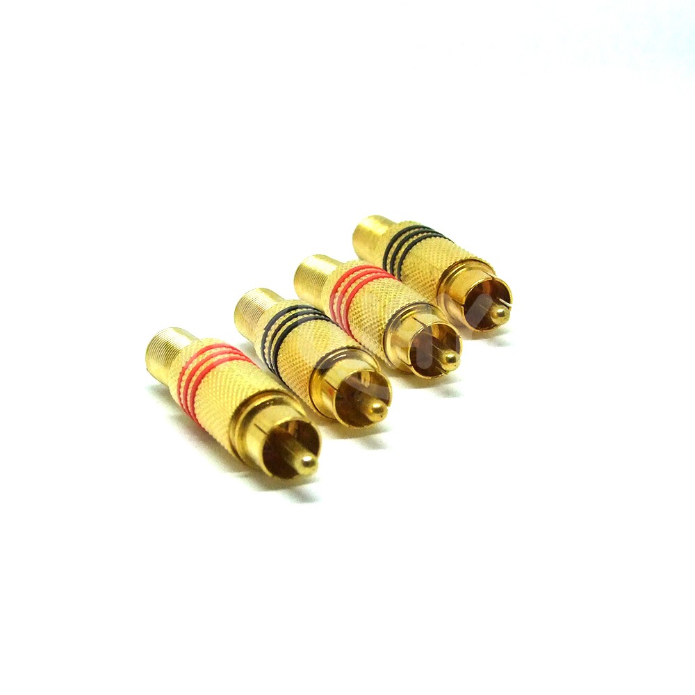 Connecteur RCA plaqué or - (liq)