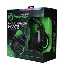 Casque MARVO HG9012 7.1 USB Surround Stéréo Réducteur de Bruit avec éclairage LED et microphone