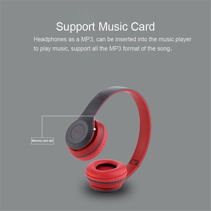 BEATS - Casque Stéréo Bluetooth avec Lecteur pour carte mémoire