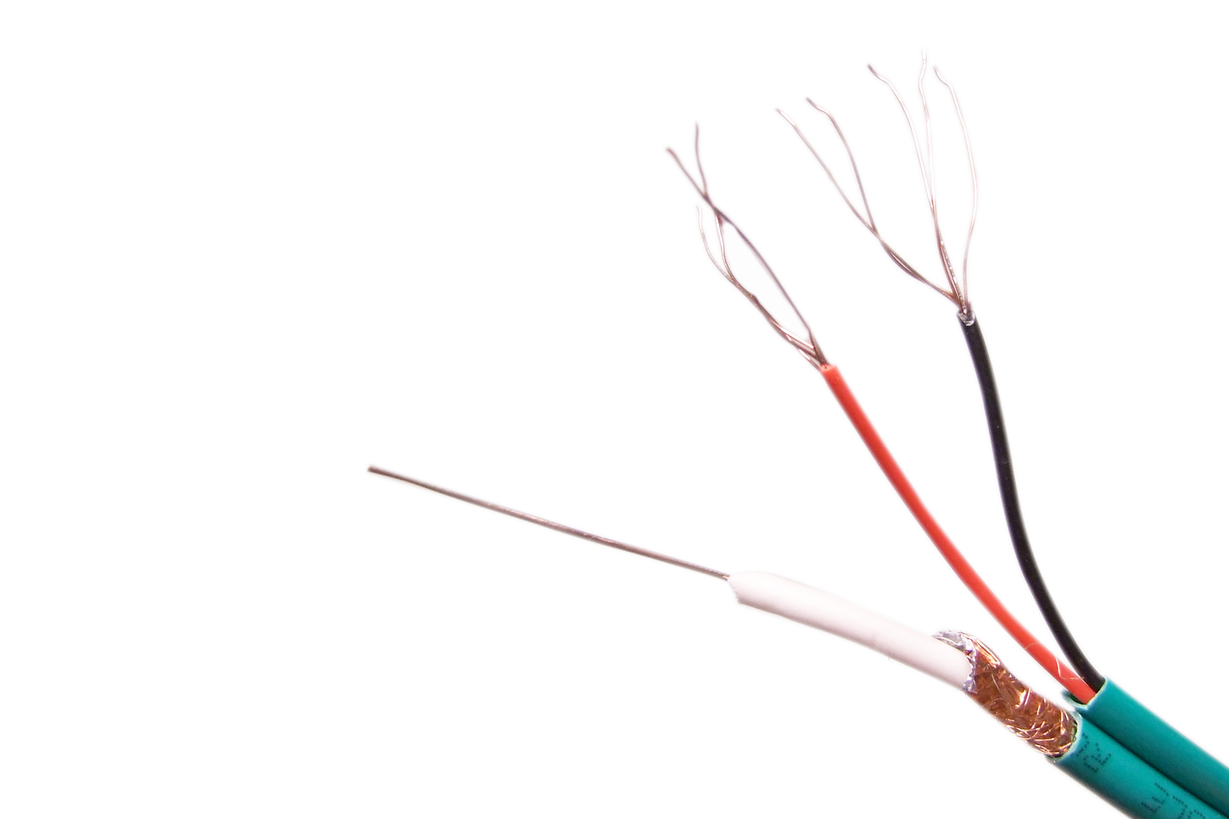 Bobine Cable Coaxial Camera + 2c Vert (bobine 300m)