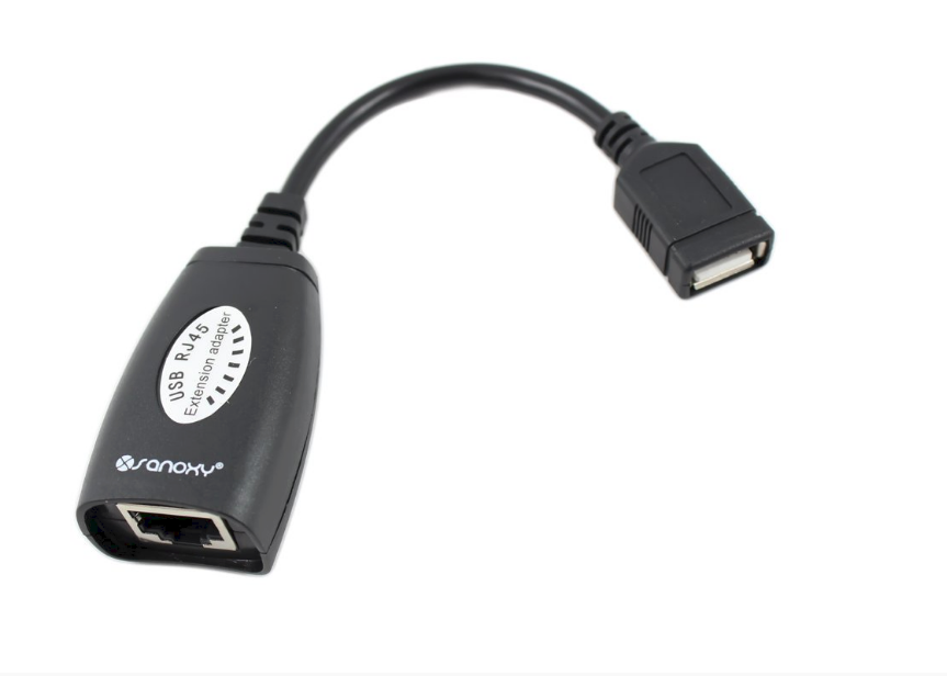 Câble Adaptateur  RJ45 pour Câble d'extension USB sur Cat5 / 5e / 6
