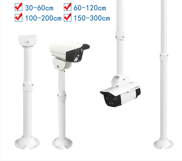 Support  télescopique pour Caméra de Surveillance, Intérieur et Extérieur 60X120