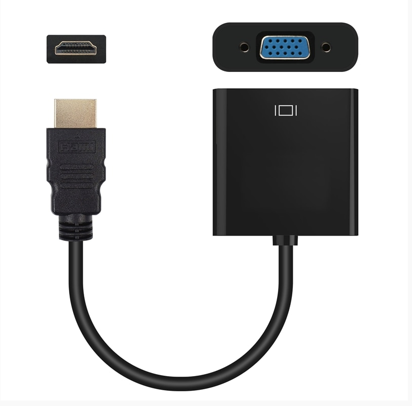 Adaptateur Cable HDMI Vers VGA avec Câble Audio