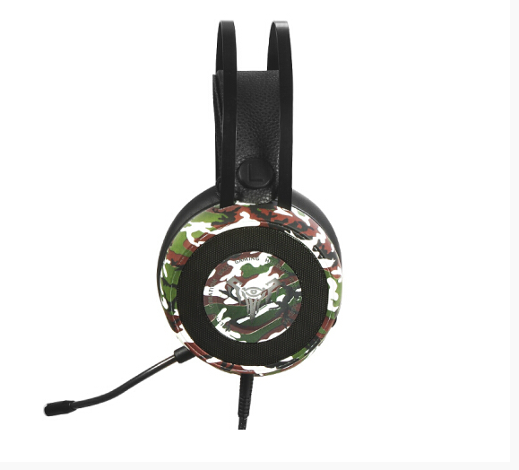 Casque Gamer V8 avec Microphone LED et 7.1 pour E-sport en Style Camouflage