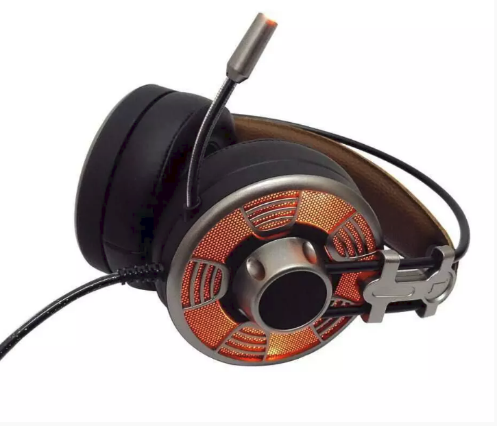 Casque Gamer V10 avec Microphone et LED avec Canaux Vibration
