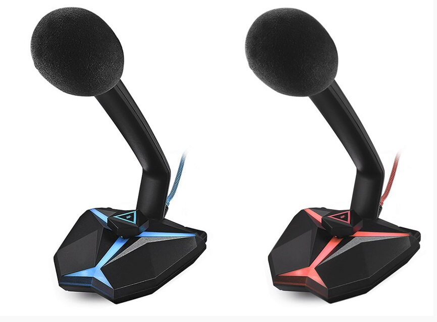 Microphone Gamer G33 USB avec Des Indicateurs LED et  Un Bouton Mute, Compatible avec Windows/macOS