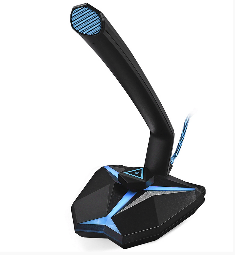 Microphone Gamer G33 USB avec Des Indicateurs LED et  Un Bouton Mute, Compatible avec Windows/macOS