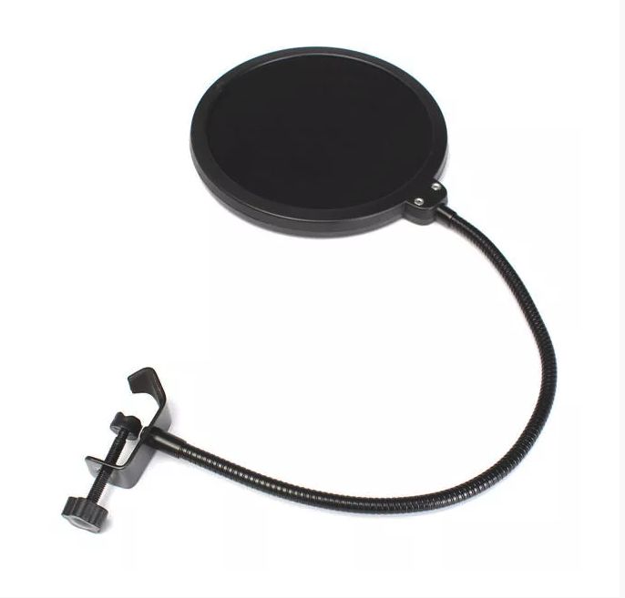 Filtre Anti-pop Protecteur Anti-bruit, Double couche pour Microphone, Avec Support Pivotant 360°