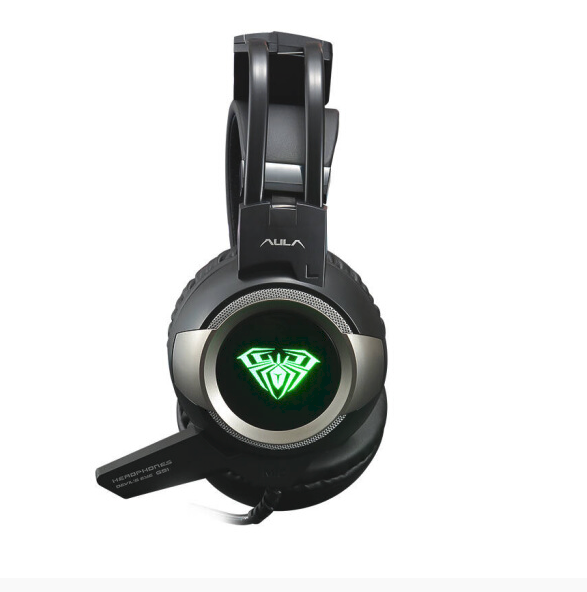Micro-casque G91 Gamer Auto-ajustable avec Bleu LED,  pour un Son 4D