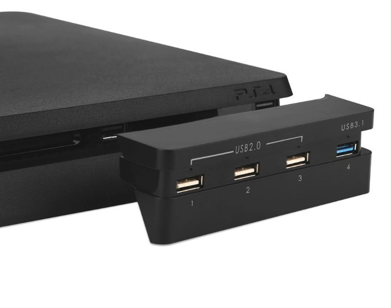 Hub USB  4 Port  (USB 3.0 x1 + USB 2.0 x3) pour PS 4 Slim