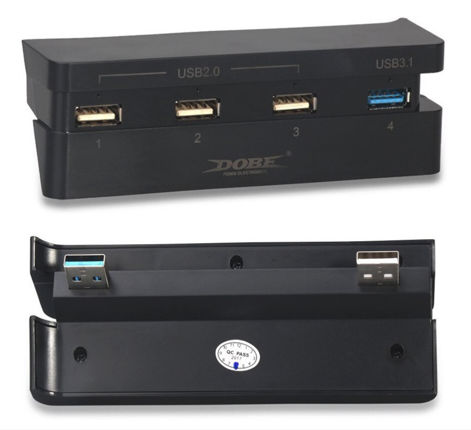 Ventilateur de Refroidissement pour PS4 Slim avec 4 USB Hub