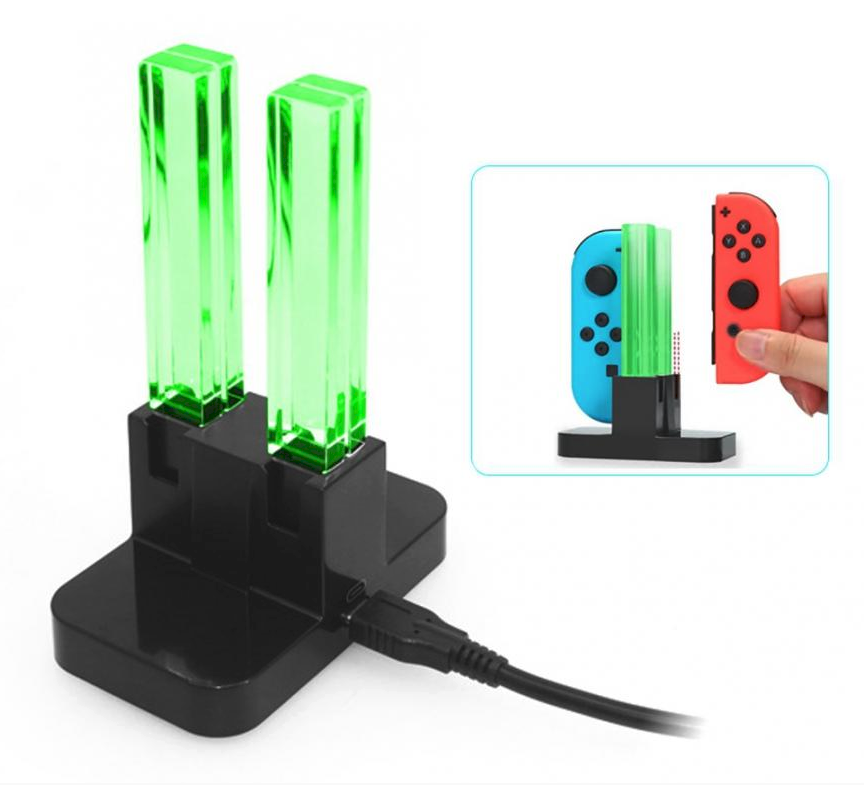 Station de Chargement LED  4 en 1 pour les Contrôleurs  Joy Con-TNS-875