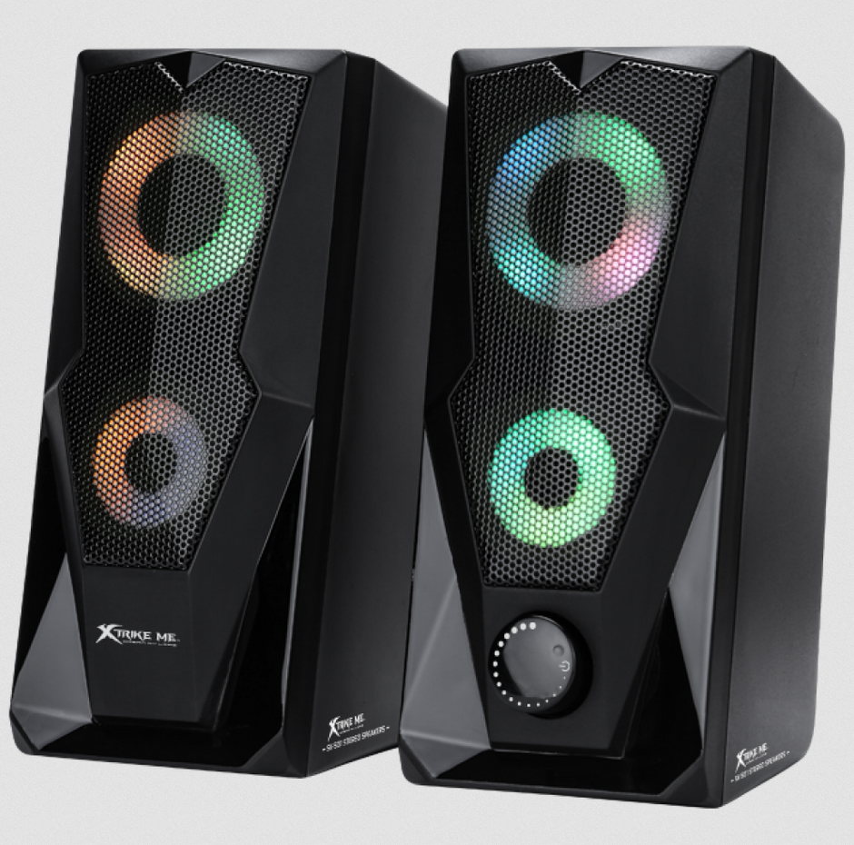 Haut-parleurs Stereo Gamer XTRIKE SK-501  avec LED RGB