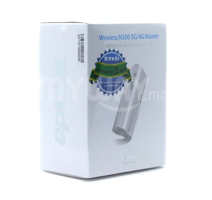 Routeur 4G Tenda 4G300 N300 Avec Power bank 2600 mAh
