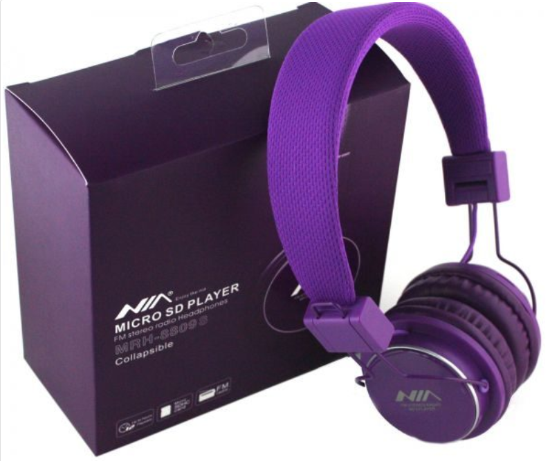 Casque Audio NIA MRH-8809S Micro SD casques avec microphone bluetooth stéréo