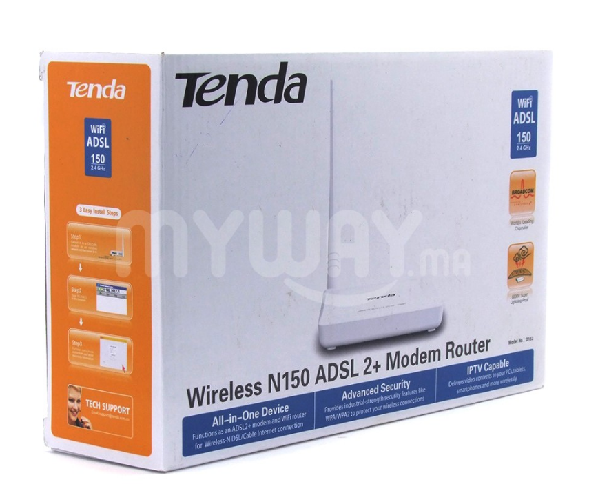 Routeur ADSL Tenda D152 Modem Wi-Fi 150Mbps