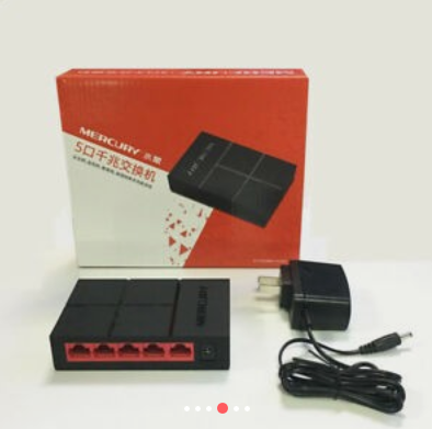 Commutateur Réseau MERCURY Mini SG105M 5 ports RJ45 10/100 / 1000Mbp