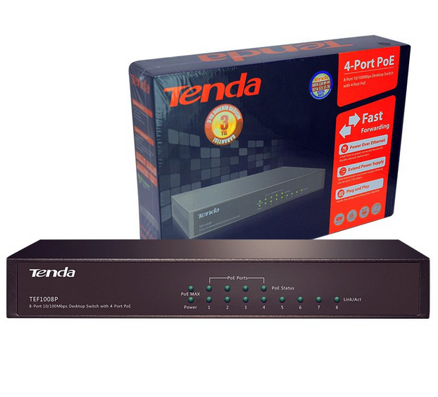 8-port 10/100M Switch / 4-Port PoE (Total 58w)