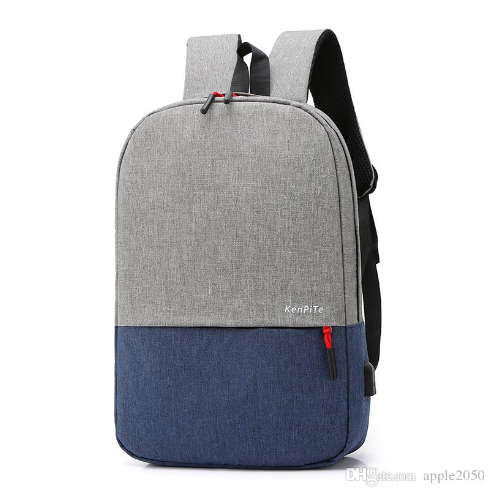 Sac à Dos Pour PC Portable Avec Port de Chargement USB intégré en Couleur Gris et Noir