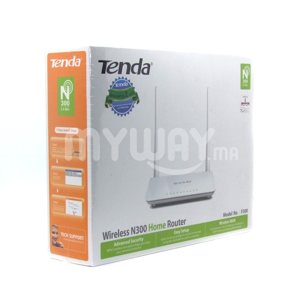 Point d'accès Tenda F300 300Mbps - 2 Antennes