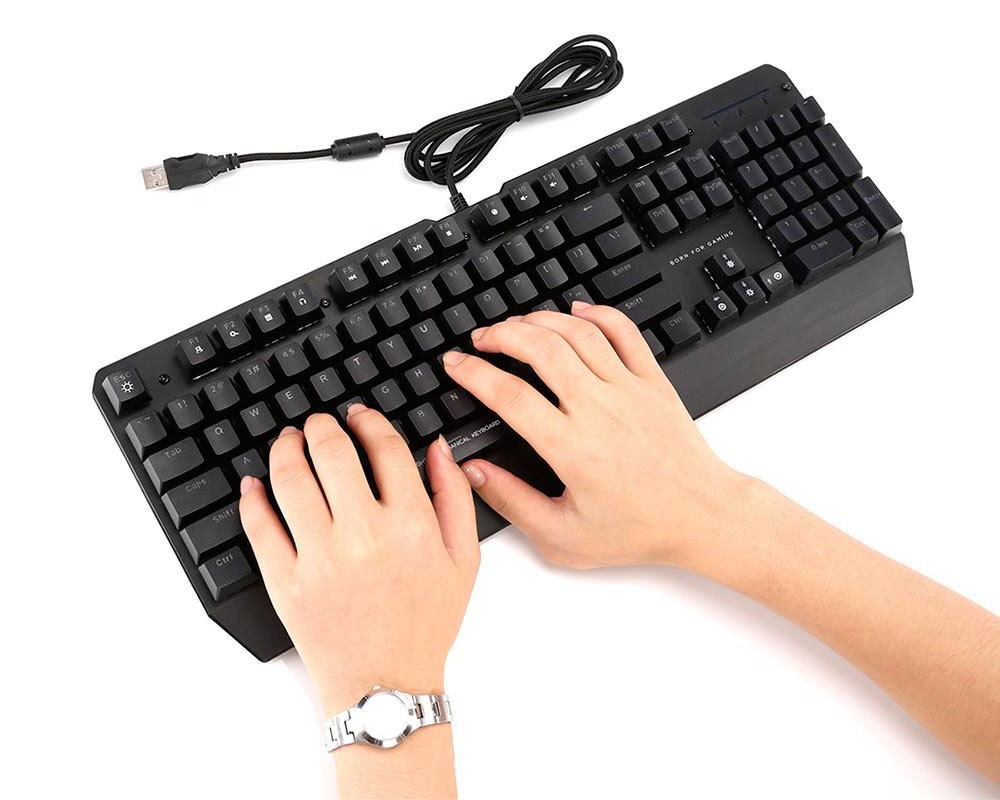 Clavier MARVO KG922 mécanique gamer rétro-éclairage vert éclatant