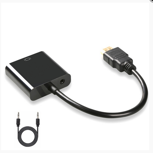 Adaptateur Cable HDMI Vers VGA avec Câble Audio