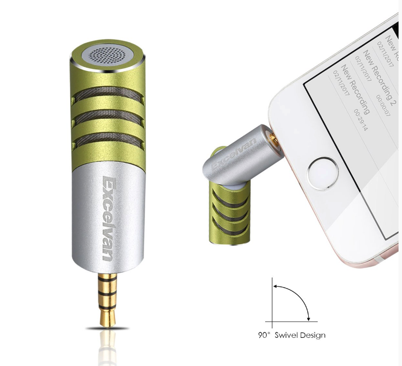 Mini Microphone D'enregistrement R1 à Condensateur pour Smartphone Avec Port pour Écouteurs