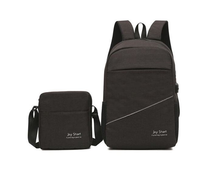 Ensemble 2 Sacs , avec Port USB, un Sac à Dos et un petit Sac de Voyage