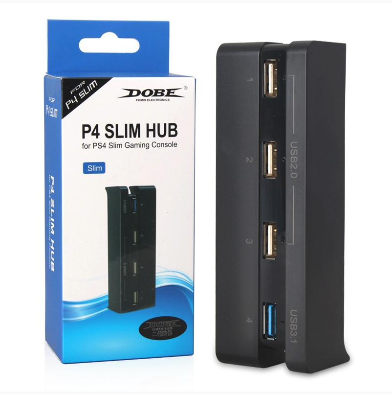 Hub USB  4 Port  (USB 3.0 x1 + USB 2.0 x3) pour PS 4 Slim
