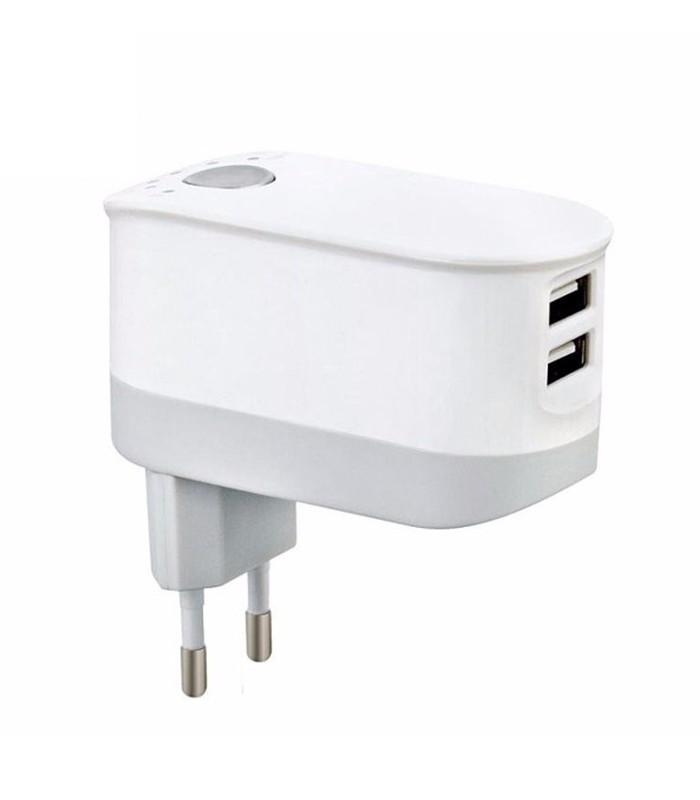 Chargeur Budi 2 Ports USB avec minuterie de temps