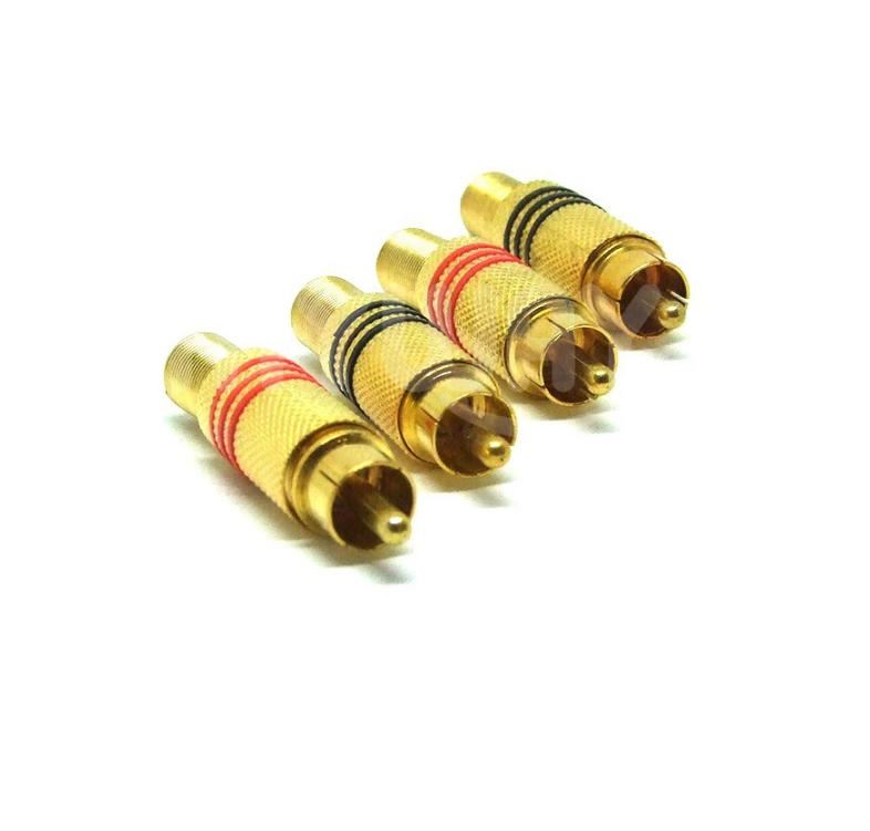Connecteur RCA plaqué or - (liq)