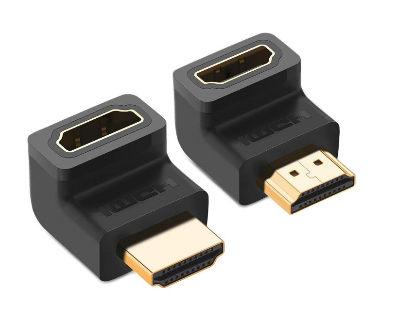 Connecteur HDMI mal-Femel - Coude - (liq)