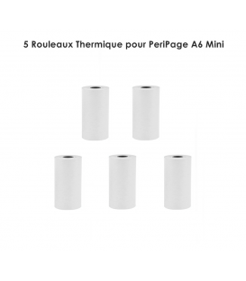 5 Rouleaux Thermique pour PeriPage A6 Mini