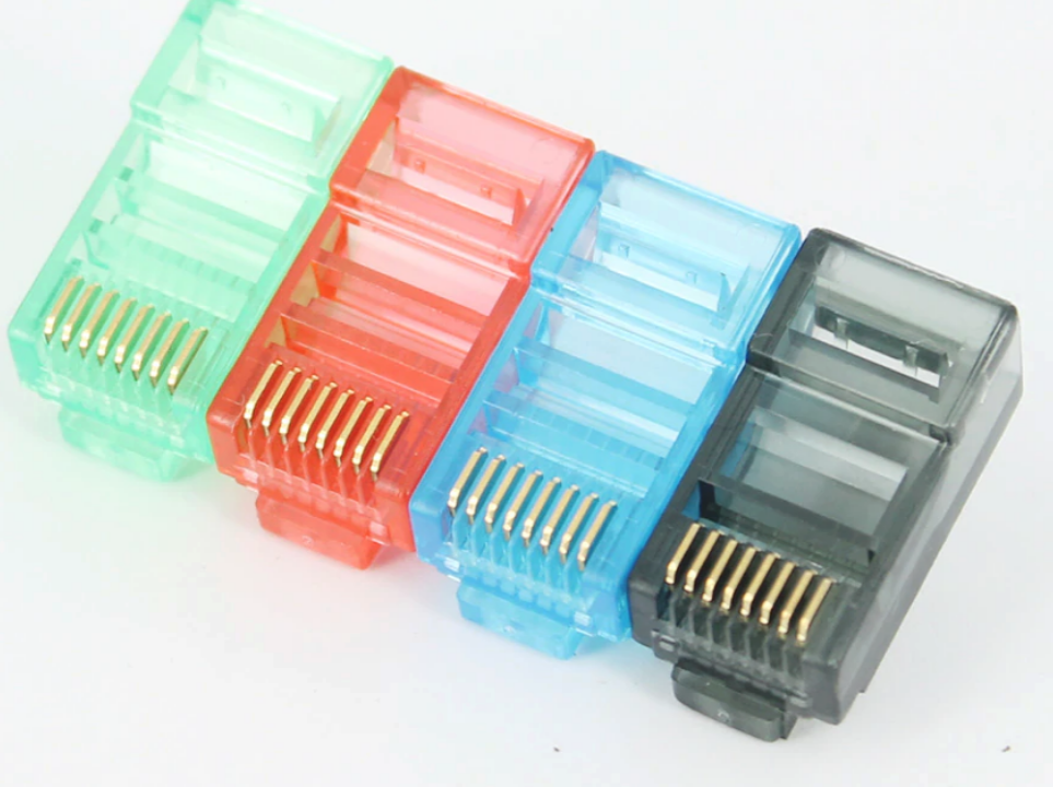 Fiche de Connecteur Réseau RJ-45 (Boite en plastique de 100pcs)