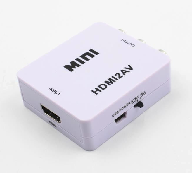 Adaptateur HDMI 2AV pour TV PC PS3 Support HD 1080P-Blanc