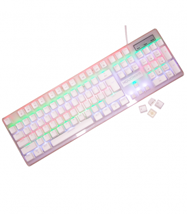 Clavier Mécanique avec LED-Blanc