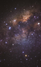 (Size:S; Pack 10) Back film ROCKSKIN - Nebula 2 (Star cloud)