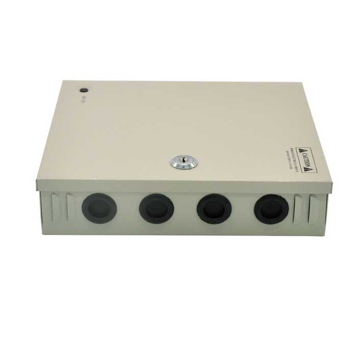 [12V10A9CH] Boite d'alimentation/distribution electrique 12V - 10A - 9 Sorties - (liq)