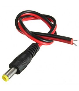 Prise D'ALIMENTATION CC Mâle 12V CCTV Caméra - (liq)