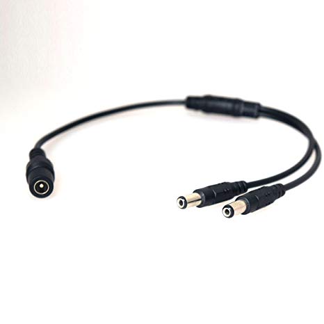 Câble D'alimentation 1 DC Femelle Vers 2 Mâles Séparateur Splitter - (liq)