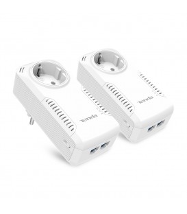 KIT 2 Adaptateurs CPL Tenda P1002P avec 2 ports Gigabit Powerline - (liq)