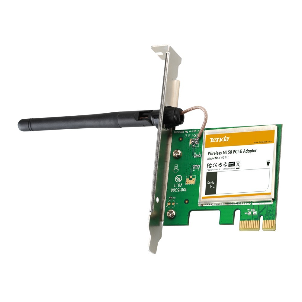 Tenda W311E Adaptateur PCI-Express Wi-Fi N150 Antenne Integrée