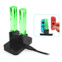 Station de Chargement LED  4 en 1 pour les Contrôleurs  Joy Con-TNS-875