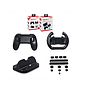 Accessoires de Joy-Con avec poignées volant, support manette, support de Charge et des Bouchons Anti-poussière - (liq)