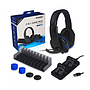 Pack 5 en 1 avec Micro-Casque Stéréo pour PS, Double dock de charge, support de stockage